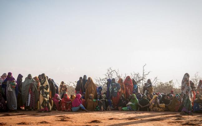 Desplazados por la sequía en Dollow, Somalia. Desplazados por la sequía en Dollow, Somalia.