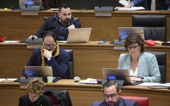 Reunión del pleno del Parlamento de Navarra.