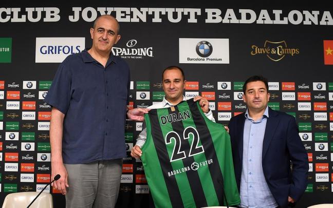 Juan Antonio Morales, durante la presentación de Carles Durán como entrenador del Joventut de Badalona Juan Antonio Morales, durante la presentación de Carles Durán como entrenador del Joventut de Badalona