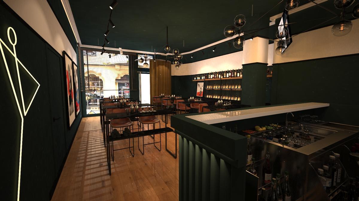 Infograf&iacute;a del aspecto que tendr&aacute; el local ubicado en Barrainkua 7.