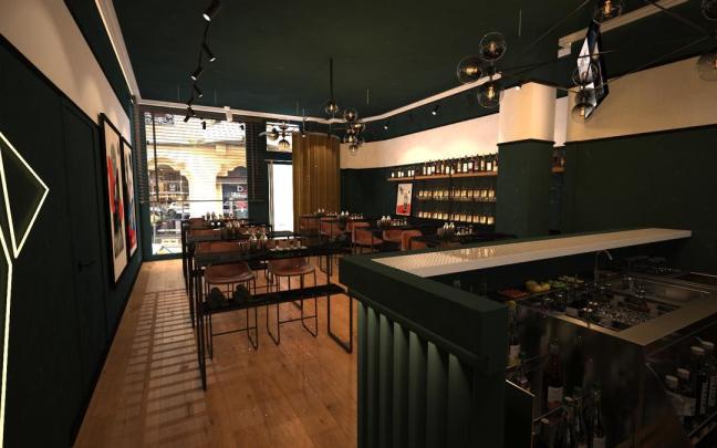 Infograf&iacute;a del aspecto que tendr&aacute; el local ubicado en Barrainkua 7.