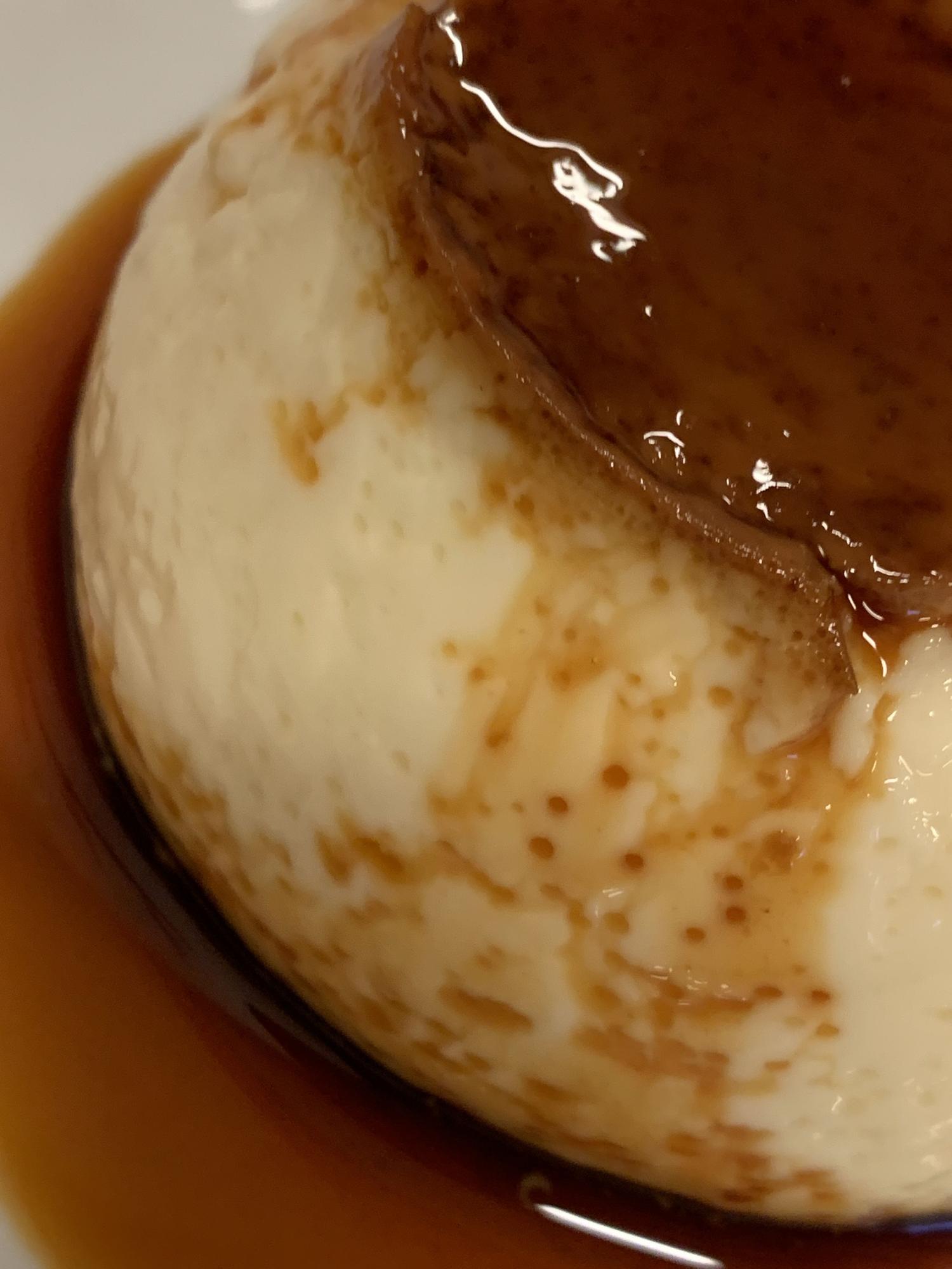 El famoso flan del restaurante Zaldundegi.