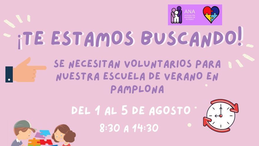 Cartel promocional de la Asociación Navarra de Autismo