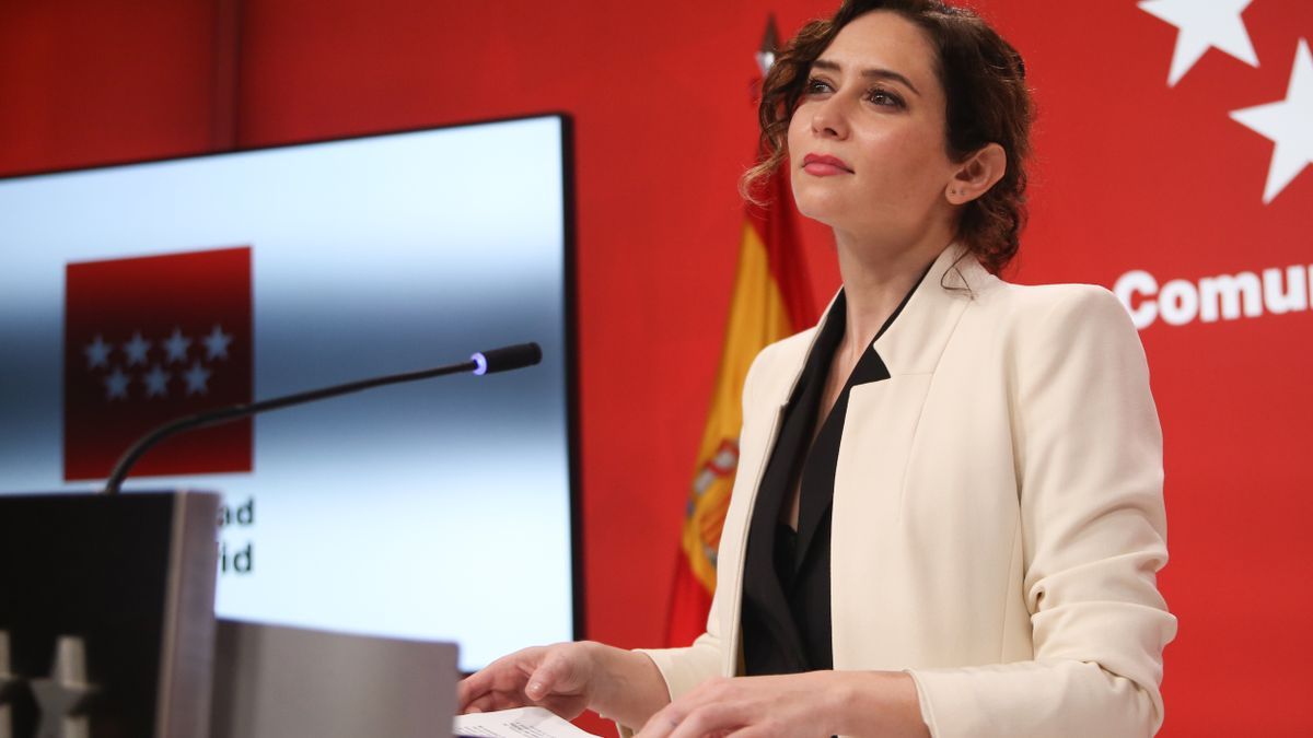 La presidenta de la Comunidad de Madrid, Isabel Díaz Ayuso.