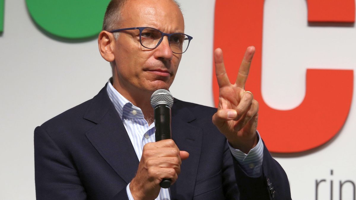 El l&iacute;der del Partido Democr&aacute;tico, Enrico Letta, pide hacer frente al bloque de derechas.