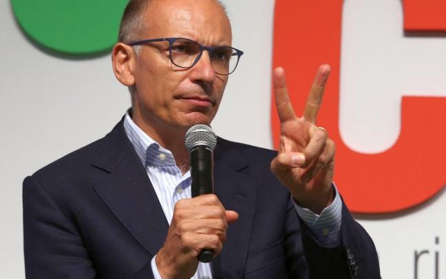 El l&iacute;der del Partido Democr&aacute;tico, Enrico Letta, pide hacer frente al bloque de derechas.