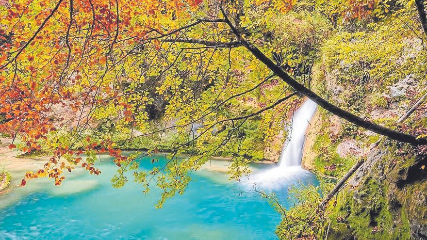 El agua cristalina del nacedero del Urederra.