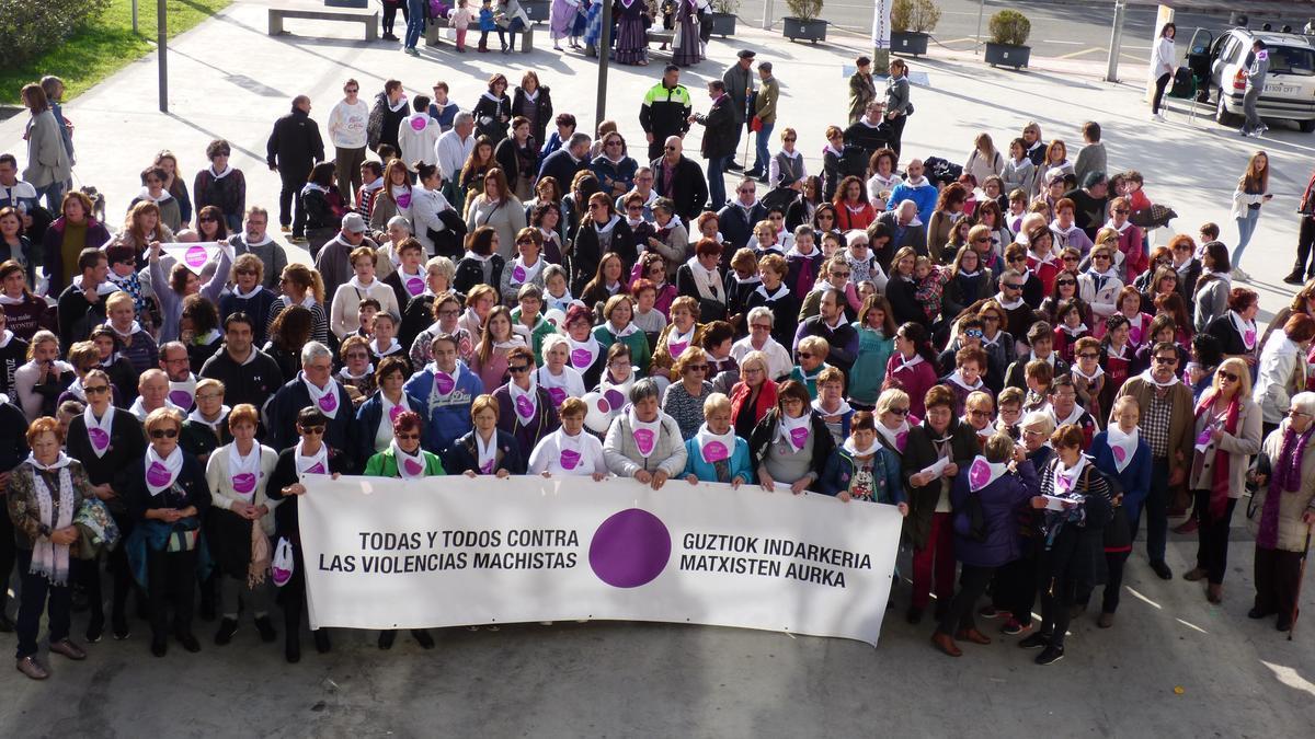 Imagen de archivo de una protesta contra la violencia machista