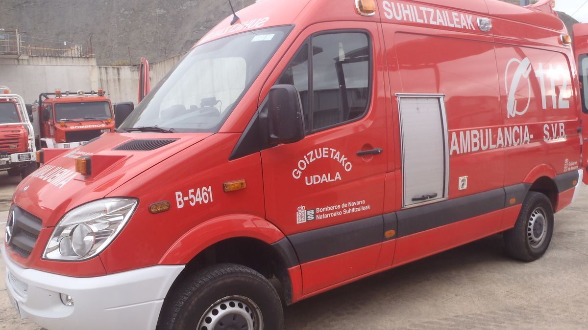 Ambulancia del parque de bomberos de Goizueta