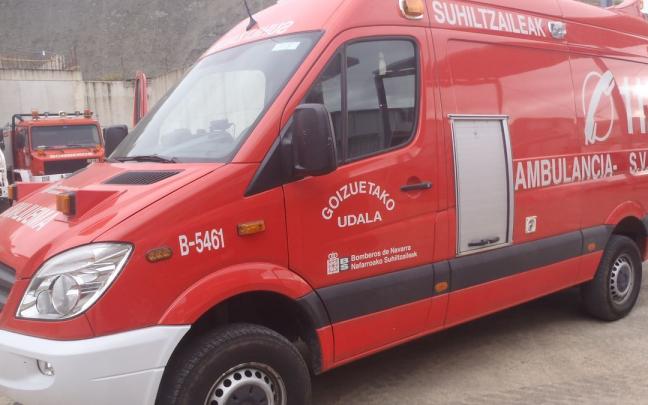 Ambulancia del parque de bomberos de Goizueta