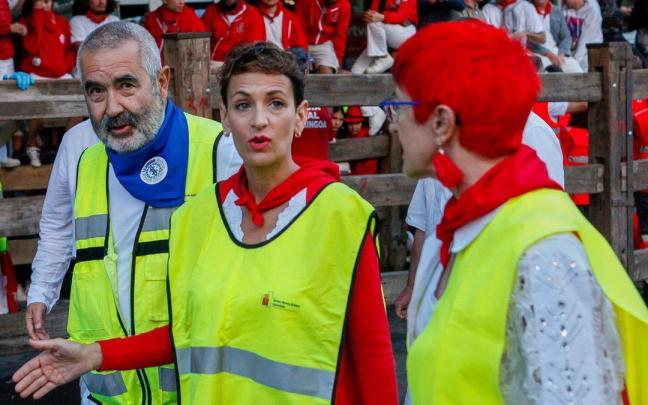 Chivite, en los momentos previos al encierro del 8 de julio.