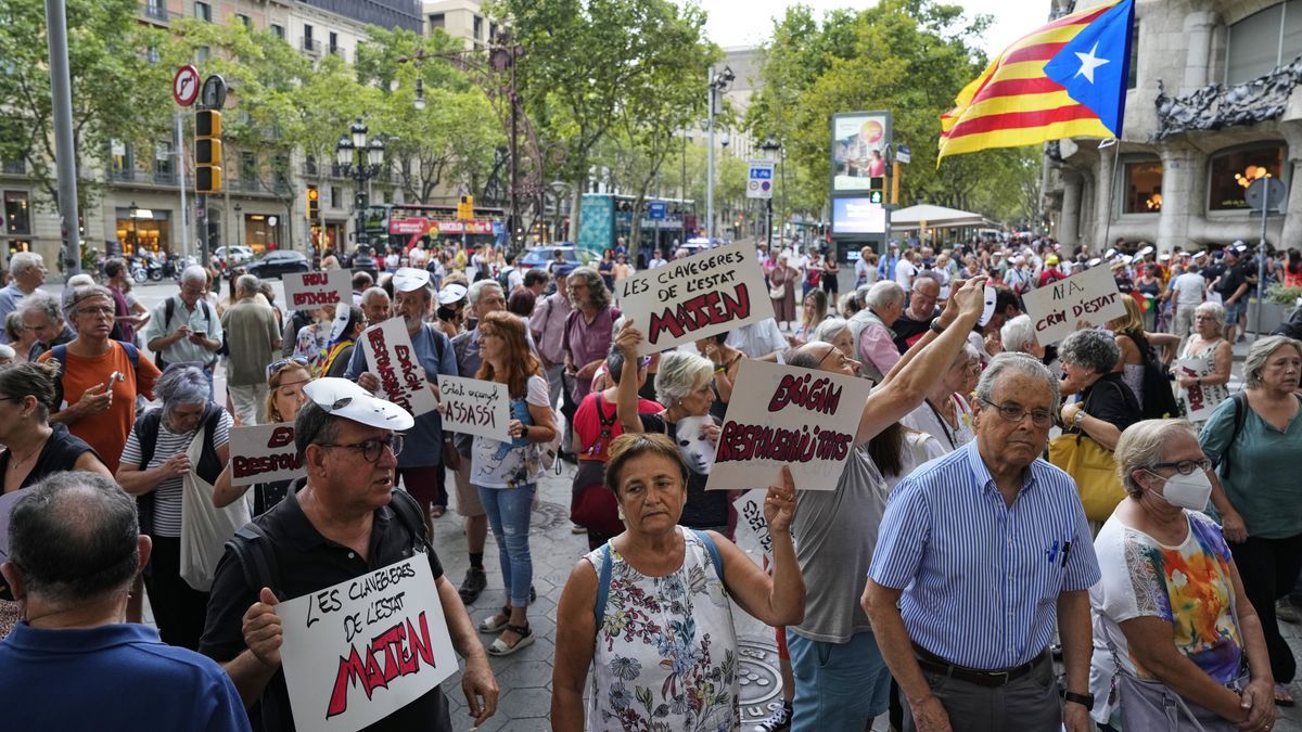 Manifestantes que exigían transparencia sobre los hechos.