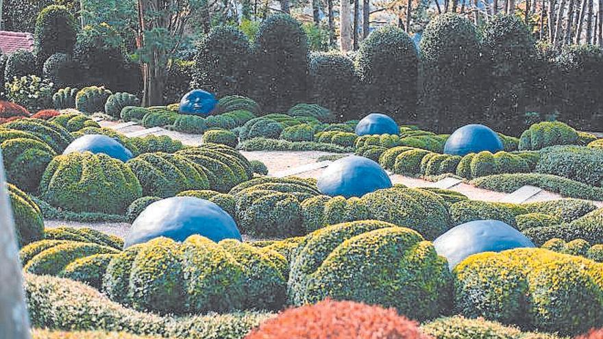 Un original jardín, en Normandía.