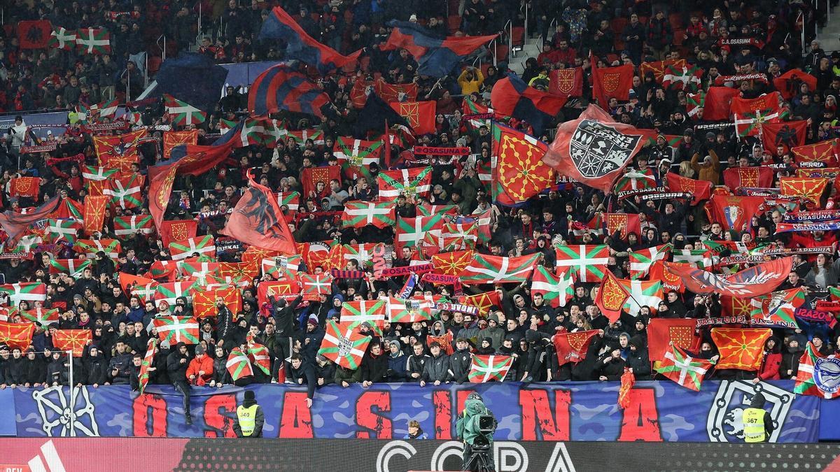 Osasuna-Sevilla, el impresionante ambiente en El Sadar