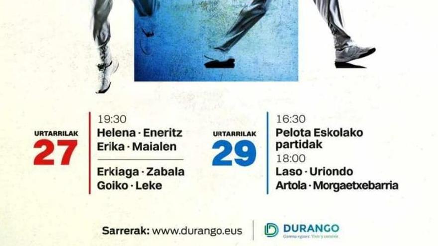 Cartel de la reinauguración del Ezkurdi de Durango.