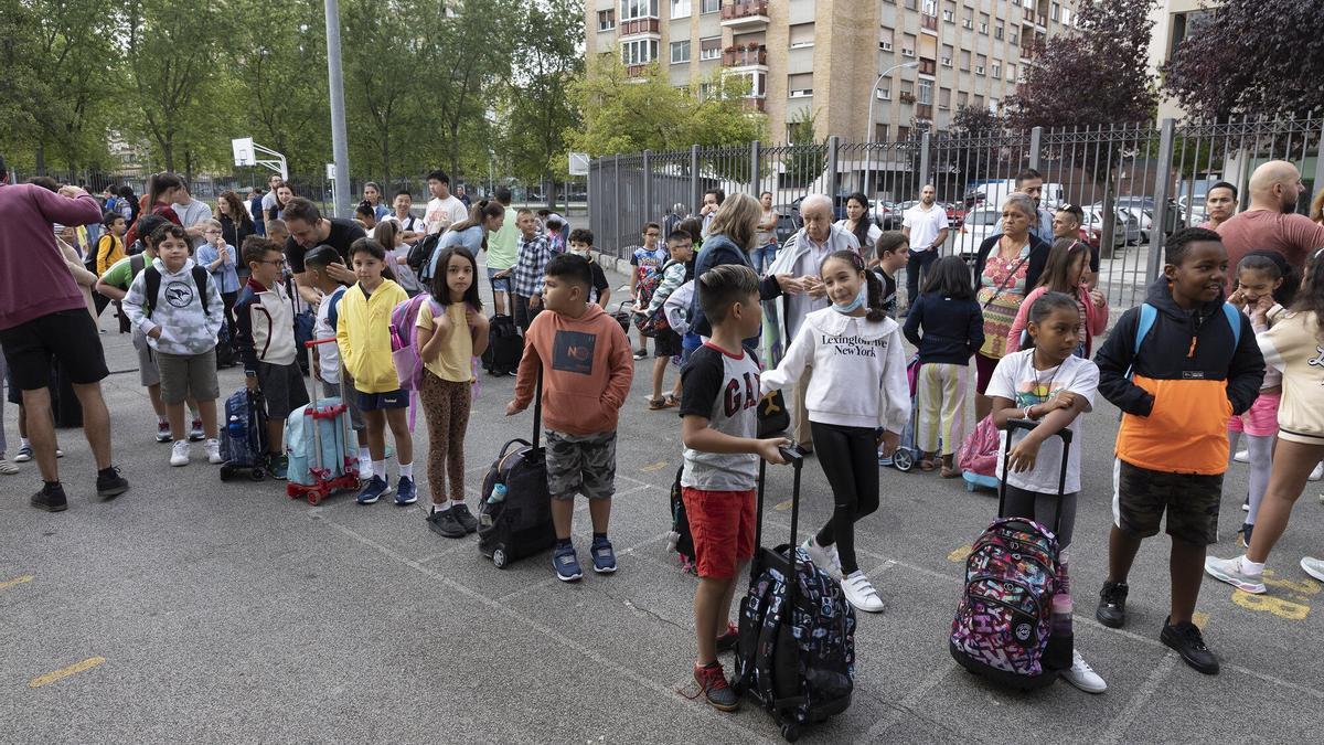 Inicio escolar en el Colegio Iturrama el pasado septiembre.