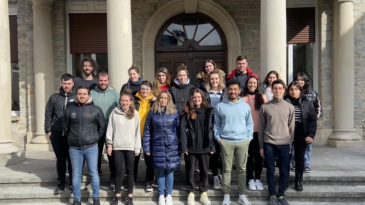 Alumnado de Egibide partícipe del proyecto premiado.