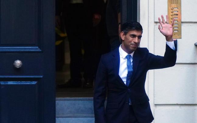 Richi Sunak tras ser elegido nuevo líder del PArtido Conservador. Richi Sunak tras ser elegido nuevo líder del PArtido Conservador.