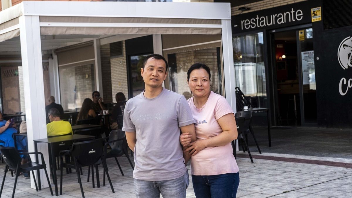 Ai Zheng (Juana) y Jian Yong (Jon), en Al Cachopo.
