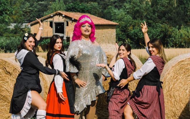 Un momento del rodaje de 'Soy La Polaka' Un momento del rodaje de 'Soy La Polaka'
