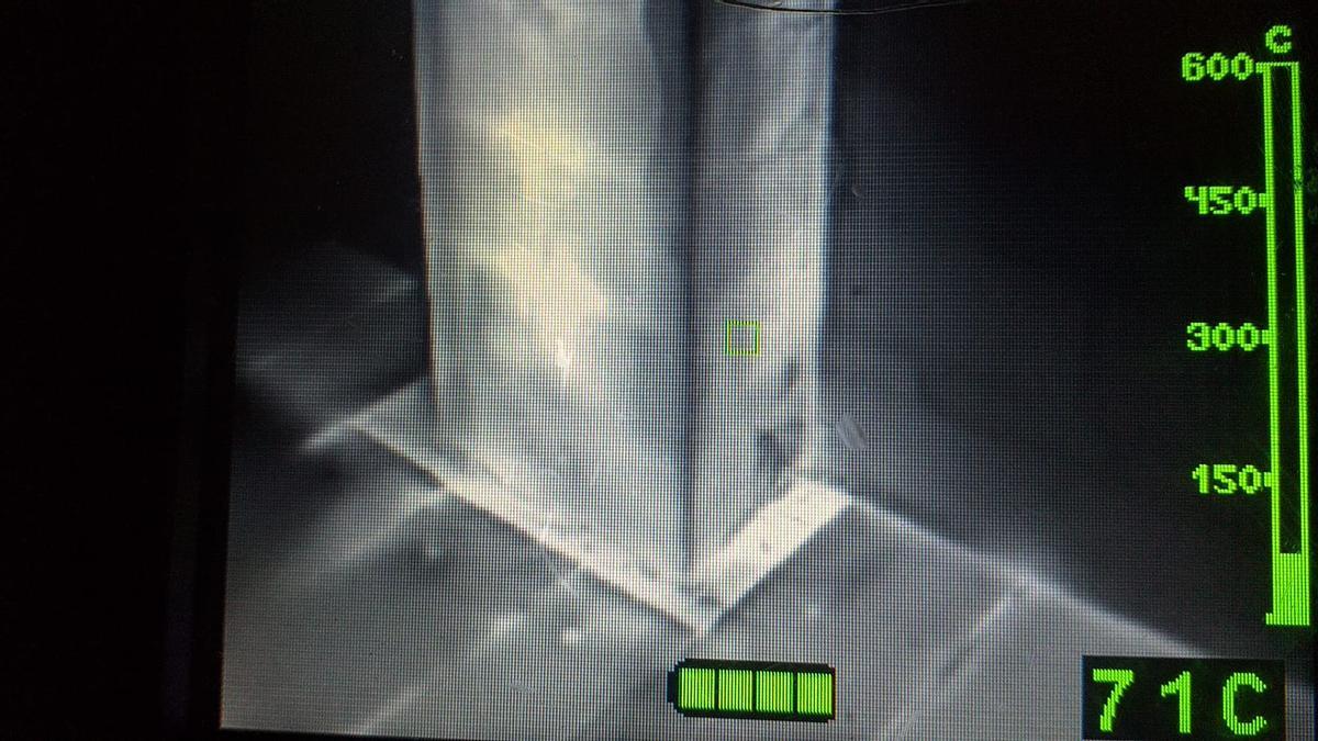 La tecnología infrarroja ayuda al trabajo de los bomberos.