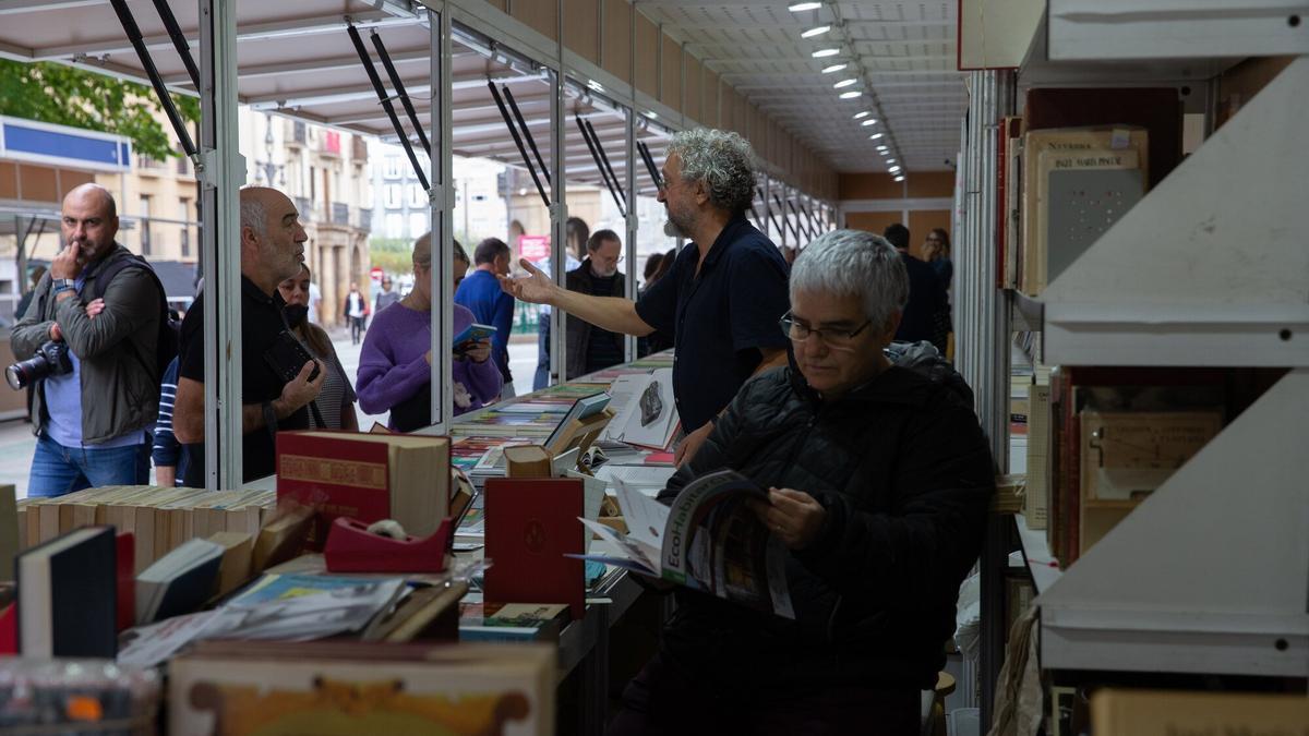 Feria de la Edición de Navarra, en el paseo de Sarasate