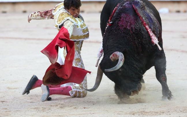 El torero peruano Andrés Roca Rey, durante la Feria del Toro de Pamplona 2022