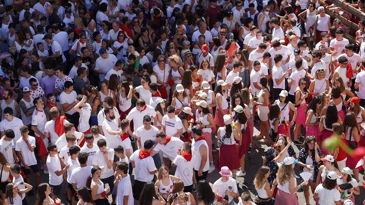 Ambiente en las fiestas de Bera