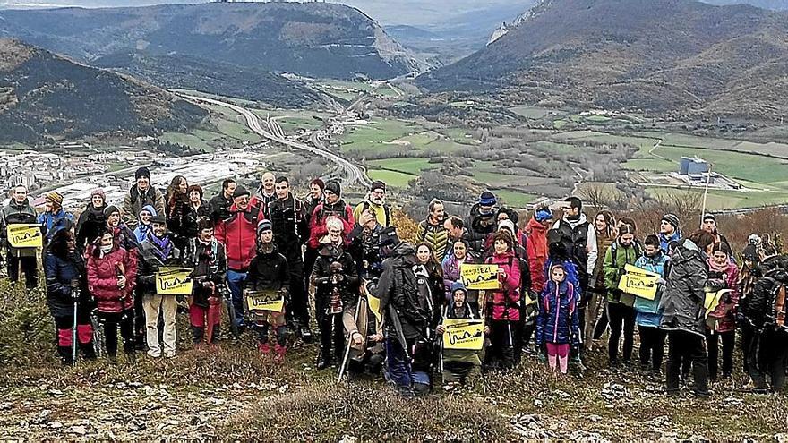 La iniciativa se presentó este pasado domingo con motivo de una marcha por Larrazpil.