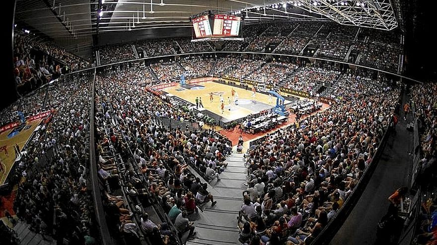 El Navarra Arena, durante el España-Lituania de 2019. | FOTO: UNAI BEROIZ