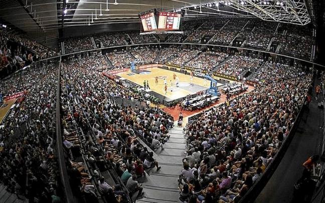 El Navarra Arena, durante el Espa&ntilde;a-Lituania de 2019. | FOTO: UNAI BEROIZ