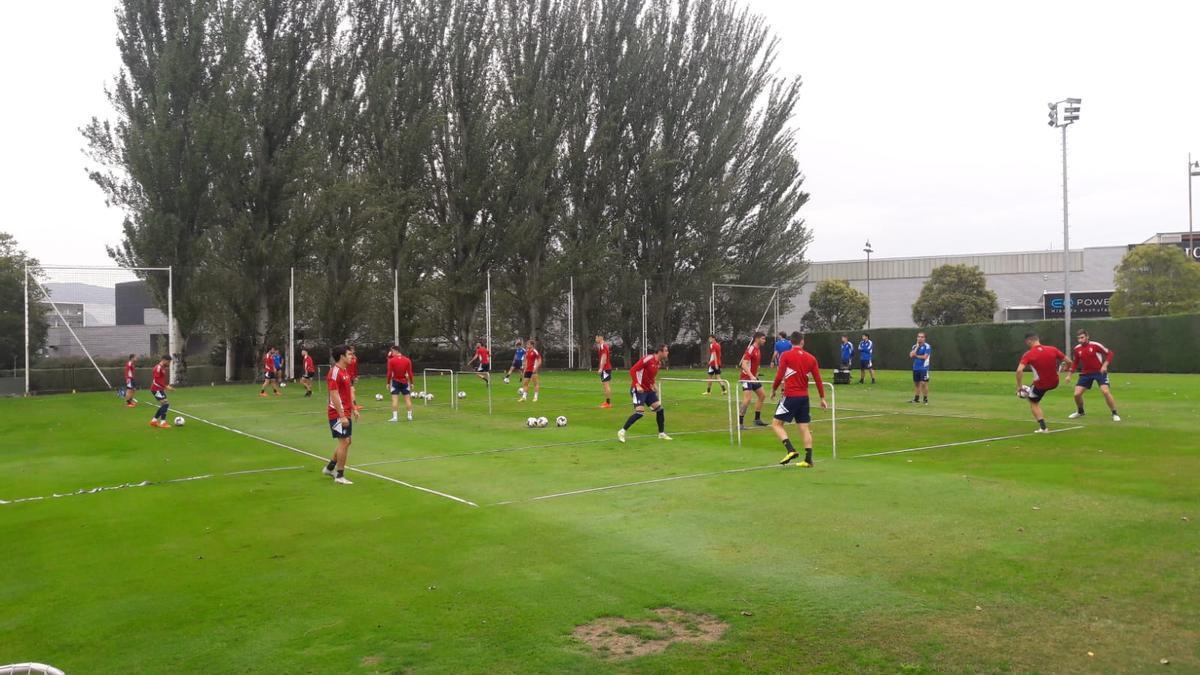 Sesión de fútbol-tenis sin Torró, ni Aridane ni Abde