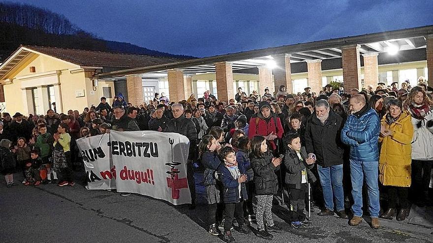 Movilización reciente por un servicio sanitario digno en el centro de salud. | FOTO: A.A.A: