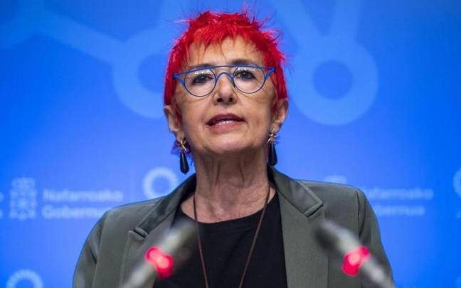 Santos Induráin, en una rueda de prensa.