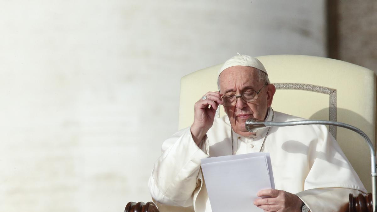 El papa Francisco durante una audiencia en el Vaticano.