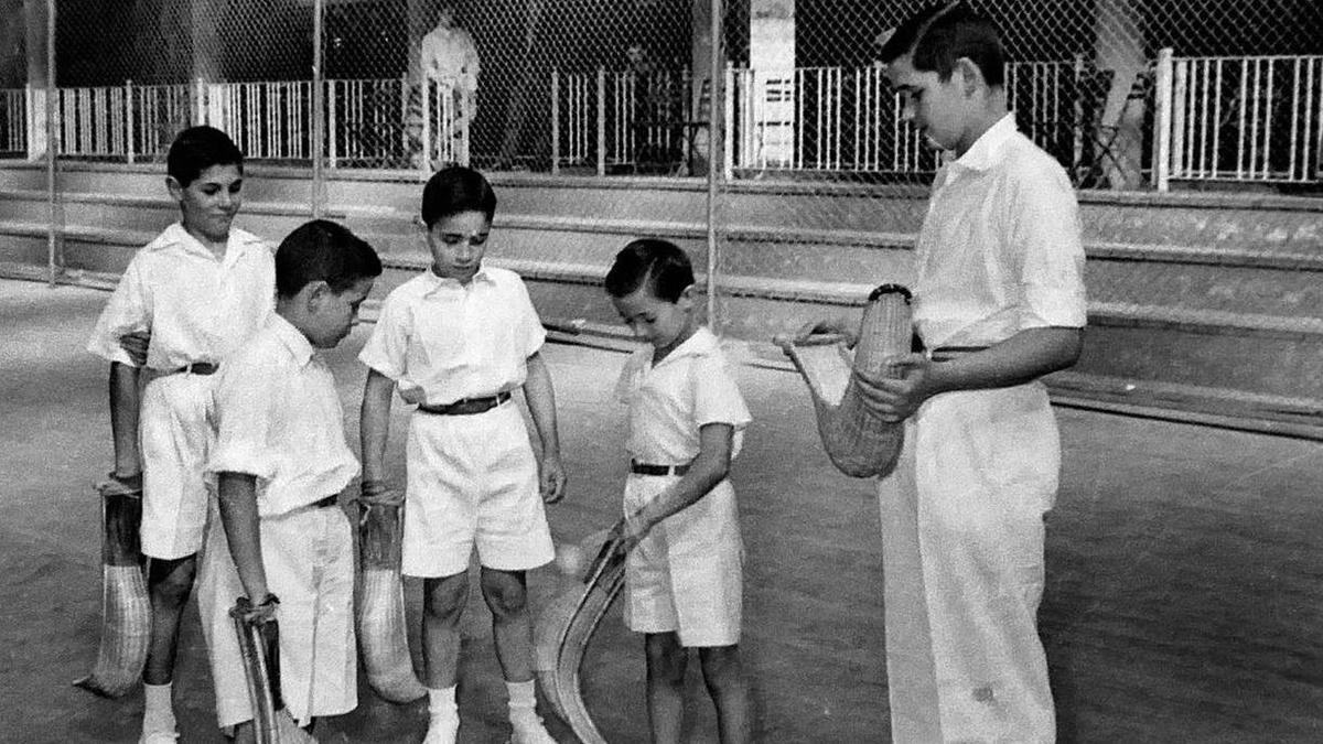 Escuela de pelota de 1960.