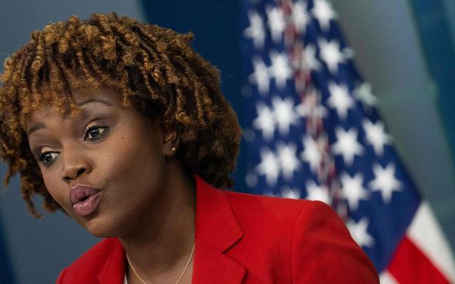 La portavoz de la Casa Blanca, Karine Jean-Pierre.