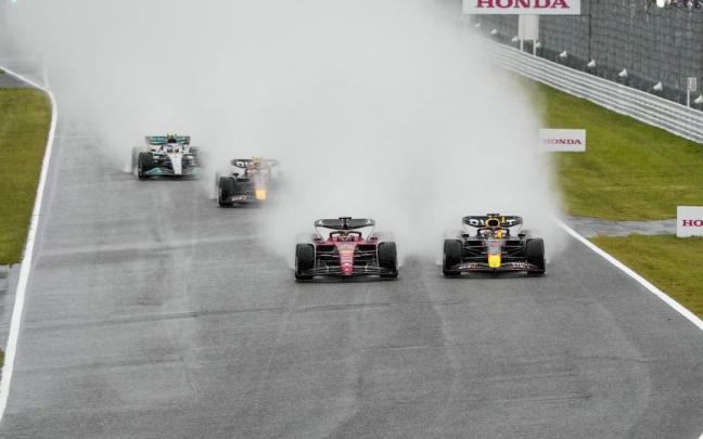 Salida del Gran Premio de Japón de Fórmula 1