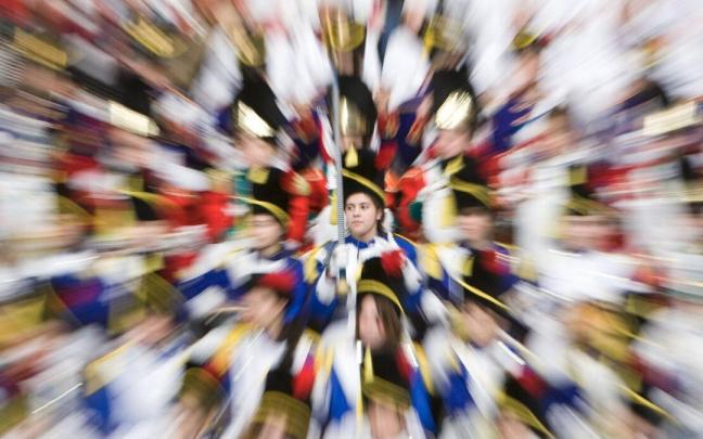 Imagen de archivo de la tamborrada infantil