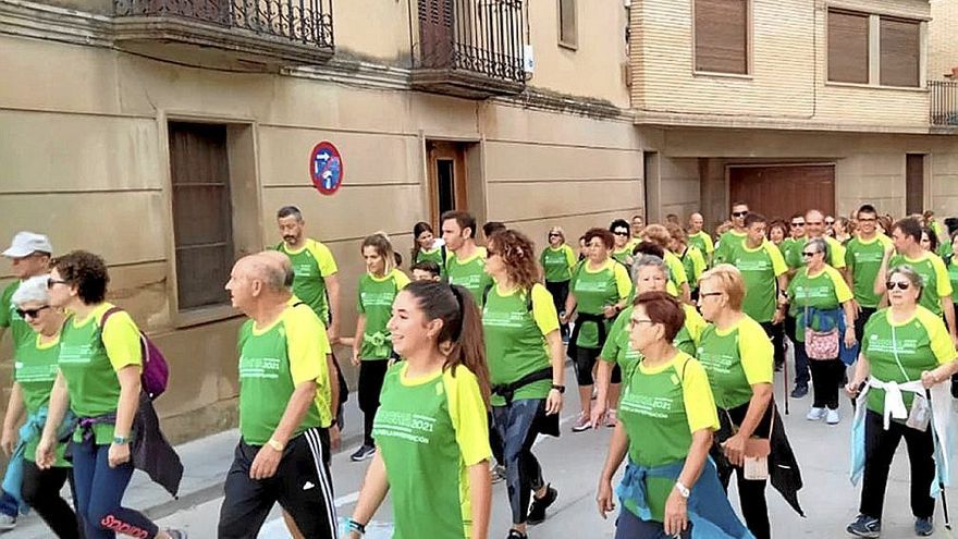 Más de medio millar de falcesinos se suman a la Marcha Contra el Cáncer