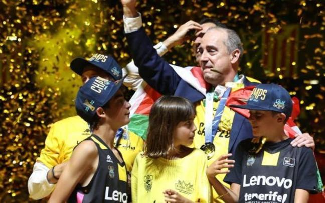 Txus Vidorreta fue uno de los grandes protagonistas en la final del Bilbao Arena.