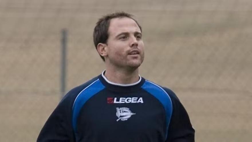 Iban Fagoaga, que entrenará al Portugalete, en su etapa en el Alavés
