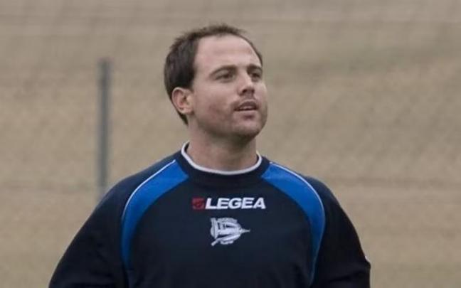 Iban Fagoaga, que entrenará al Portugalete, en su etapa en el Alavés