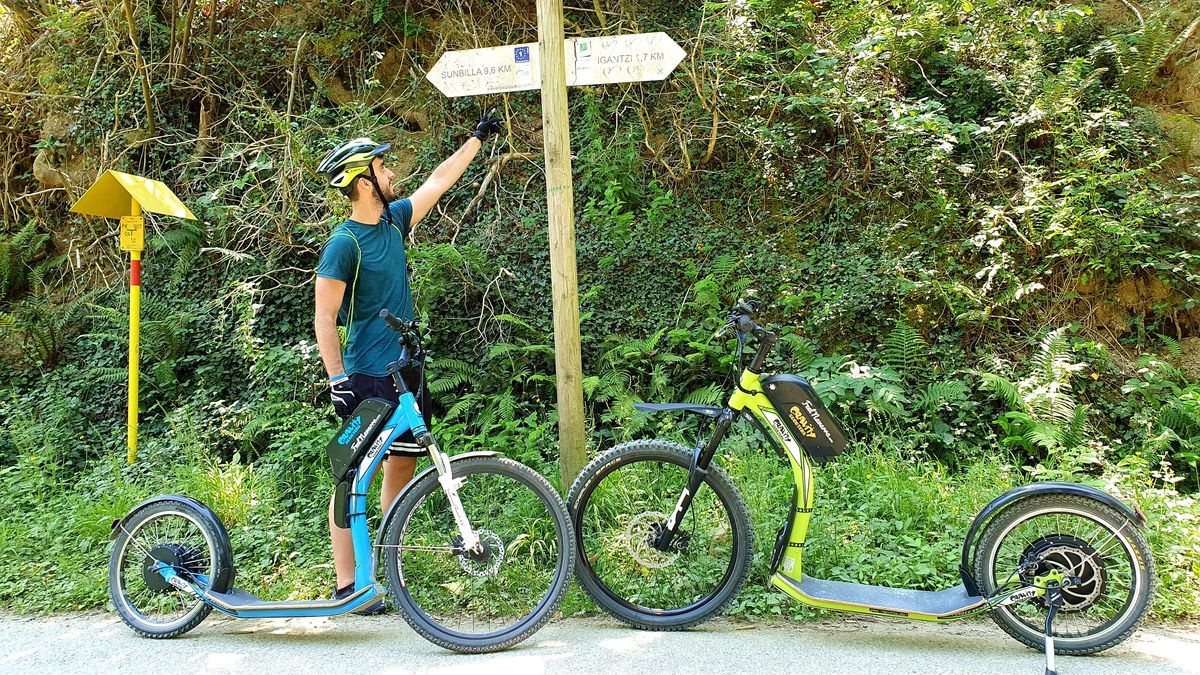 Patinete eléctrico de montaña, una nueva forma de recorrer Pamplona.