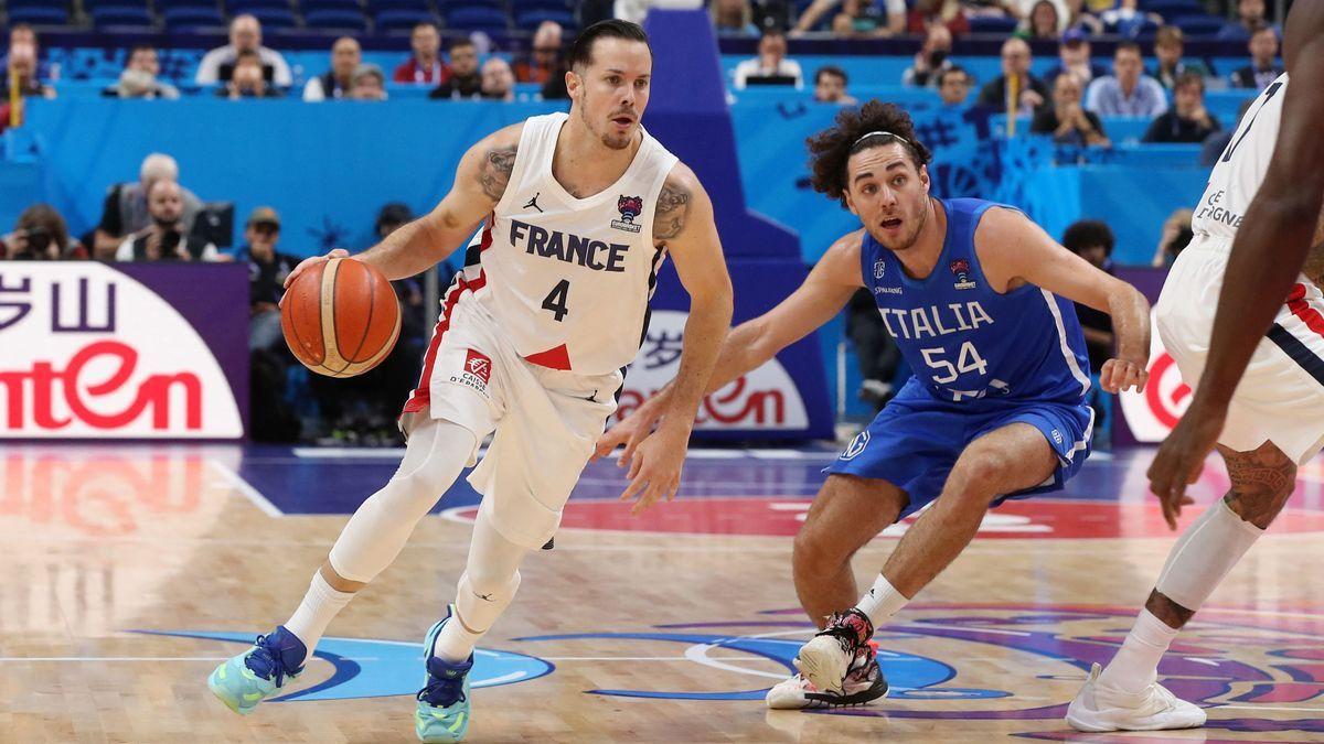Imagen del partido entre Francia e Italia en el Eurobasket