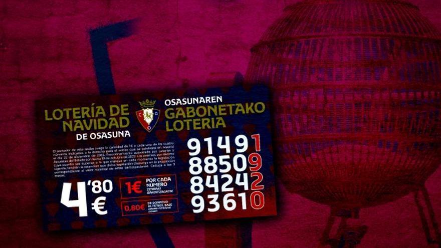 Imagen de la lotería de Osasuna