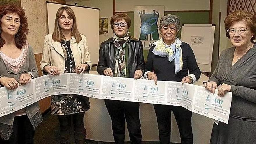El colectivo Alaiz celebra su 50 aniversario, en 2012.