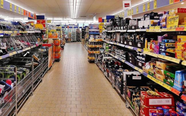 Imagen de recurso del pasillo de un supermercado.