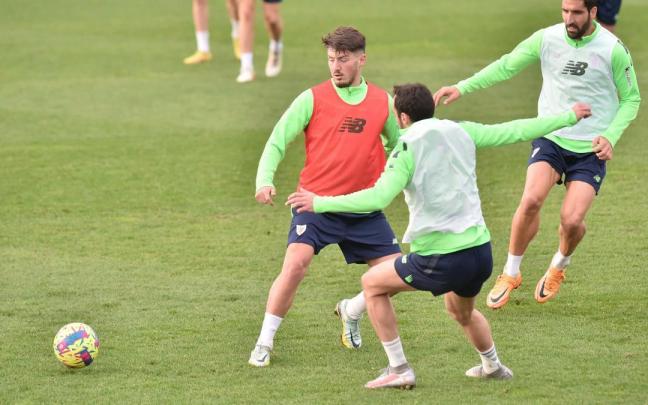 Entrenamiento del Athletic este sábado en Lezama