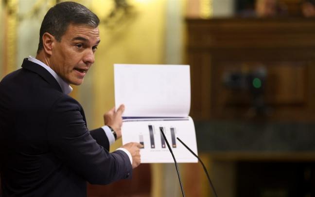 Pedro Sánchez, en el Congreso.